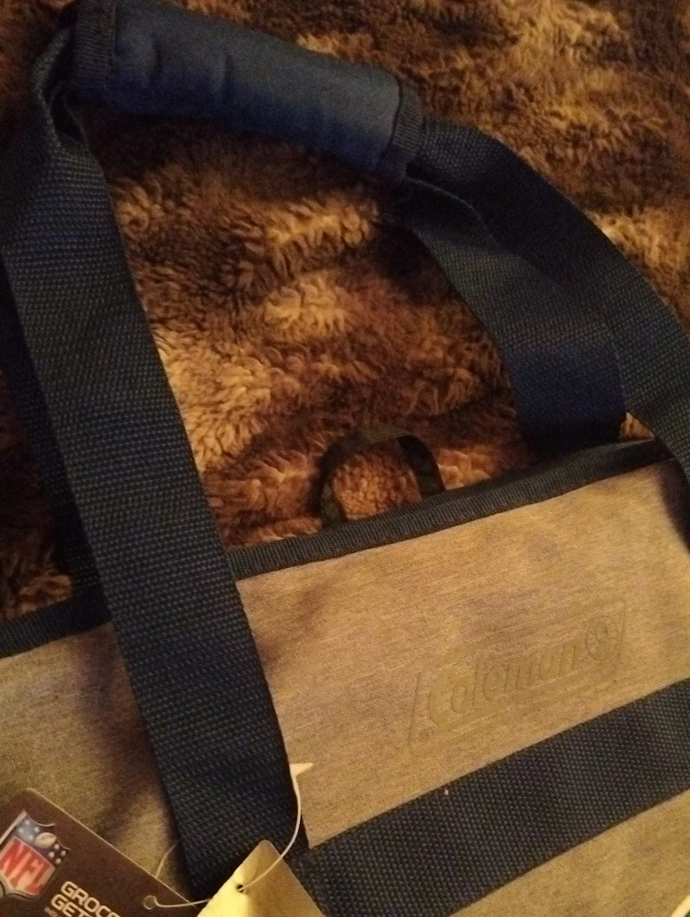 Grey Los Angeles Rams Logo Tote Bag by Coleman